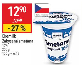 Zakysaná smetana 16% Ekomilk