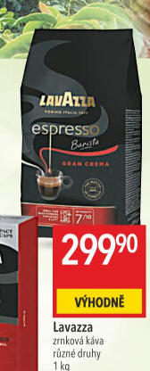 Zrnkové kávy Espresso Barista Lavazza