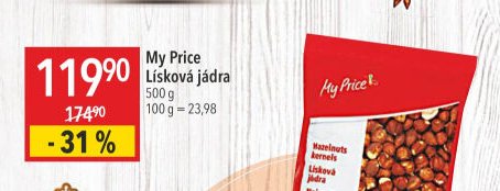 My Price Lísková jádra