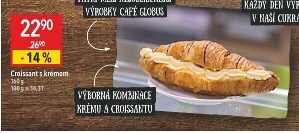 Croissant s krémem