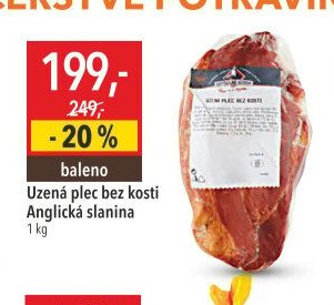 Uzená plec bez kosti Anglická slanina