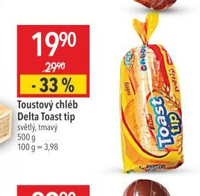 Toustový chléb Delta Toast tip
