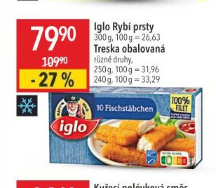 Iglo Rybí prsty, Treska obalovaná