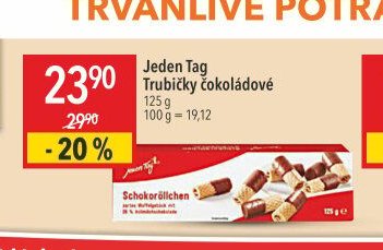 Jeden Tag Trubičky čokoládové