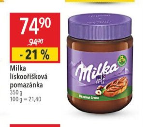 Milka lískoříšková pomazánka