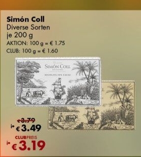 Čokoláda Simón Coll