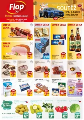 akční leták FLOP TOP 9.10.2023-22.10.2023