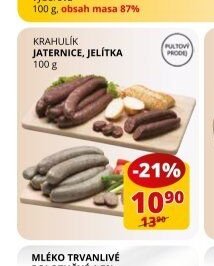 Krahulík Jaternice, jelítka