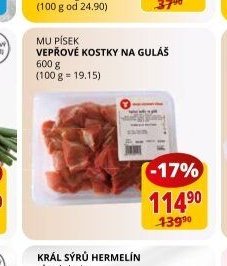 Mu Písek Vepřové kostky na guláš