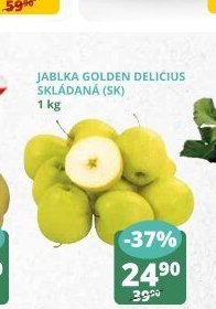 Jablka Golden Delicious