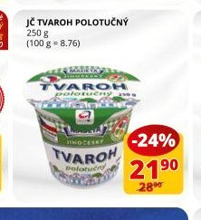 JČ TVAROH POLOTUČNÝ 250 g