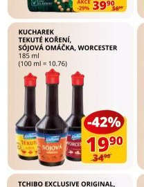 Kucharek tekuté koření, sojová omáčka