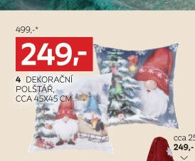 4 DEKORAČNÍ POLŠTÁŘ