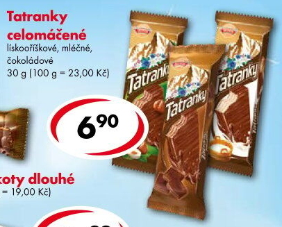 Celomáčené Tatranky Sedita