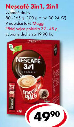 Instantní káva porcovaná 3v1 Nescafé