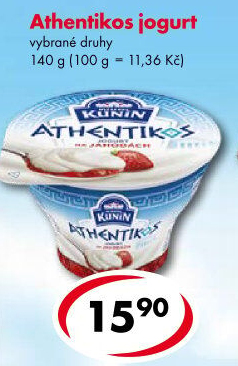 Jogurt ochucený řeckého typu Athentikos Mlékárna Kunín
