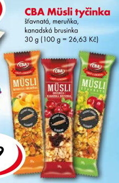 Müsli tyčinka CBA