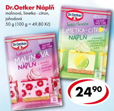 Náplň Dr. Oetker