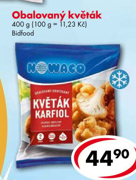 Obalovaný květák mražený Nowaco