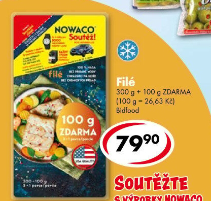 Rybí filé mražené Nowaco