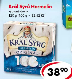 Sýr Hermelín Král sýrů