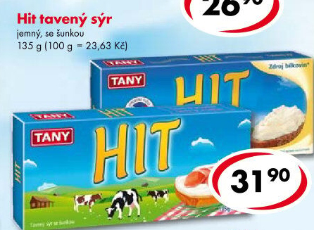 Sýr tavený Hit Tany