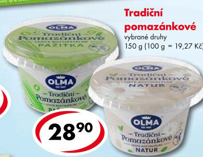 Tradiční pomazánkové Olma