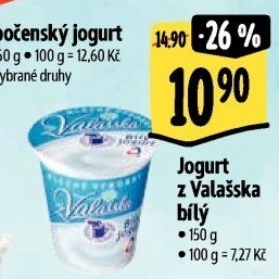 Bílý jogurt z Valašska Mlékárna Valašské Meziříčí