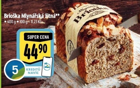 Brioška Mlynářská žitná Albert