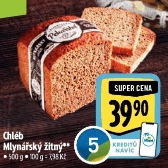 Chléb Mlynářský žitný Albert