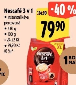 Instantní káva porcovaná 3v1 Nescafé