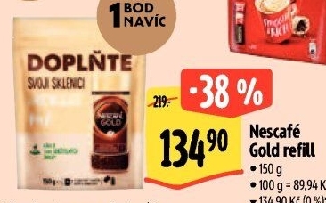 Instantní kávy Nescafé Gold