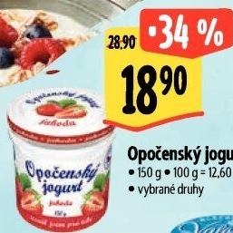 Jogurt ochucený Opočenský Bohemilk