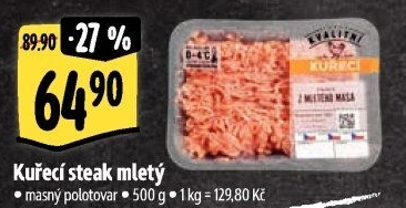 Kuřecí steak mletý Albert