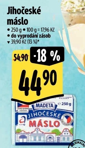 Máslo Jihočeské Madeta