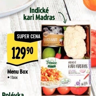 Menu box Indické kari Madras Albert