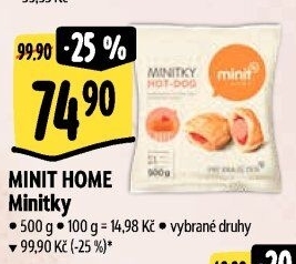 Minitky k rozpékání mražené Minit