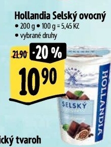 Ochucený jogurt selský Hollandia