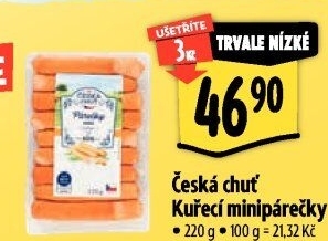 Párečky kuřecí mini Česká chuť