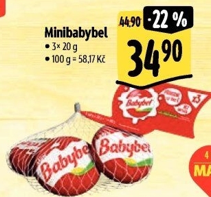 Sýr Mini Babybel Veselá kráva