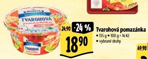 Tvarohová pomazánka Jihočeská Madeta