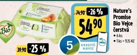 Vejce bio Nature'