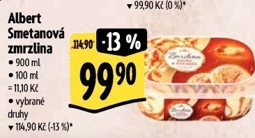 Zmrzlina ve vaničce Albert