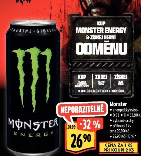 Energetický nápoj Monster Energy