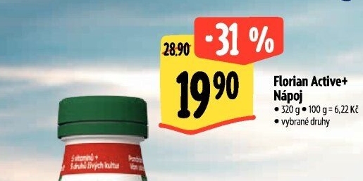 Jogurtový nápoj Florian Active+ Olma