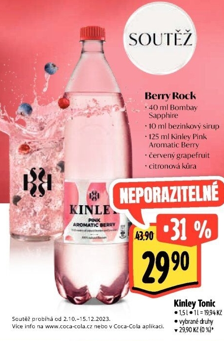 Limonáda Tonic Kinley