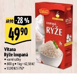Rýže loupaná dlouhozrnná Vitana