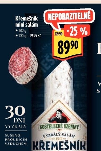 Salám Křemešník kostelecký Kostelecké uzeniny