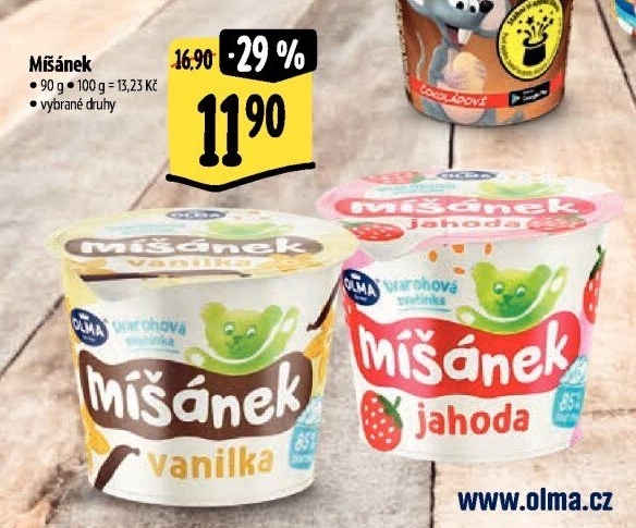 Tvarohová svačinka Míšánek Olma