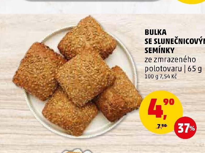 Bulka se slunečnicovými semínky